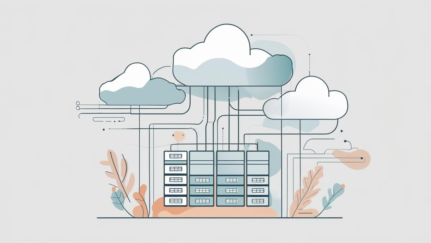 create an image with 480 by 600 px, representing cicd & cloud platform engineering, simple clean image, without any text in image