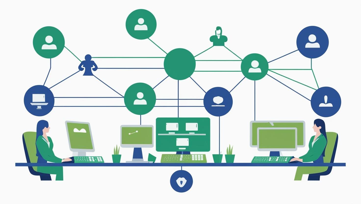 create an image with 480 by 600 px, representing it workforce solutions, simple clean image